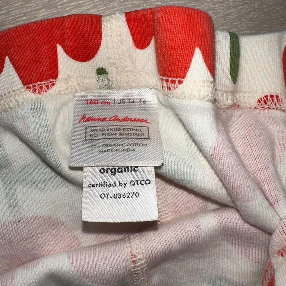Hanna Andersson Tulip Long John Pj Pajama Set Size 14-16